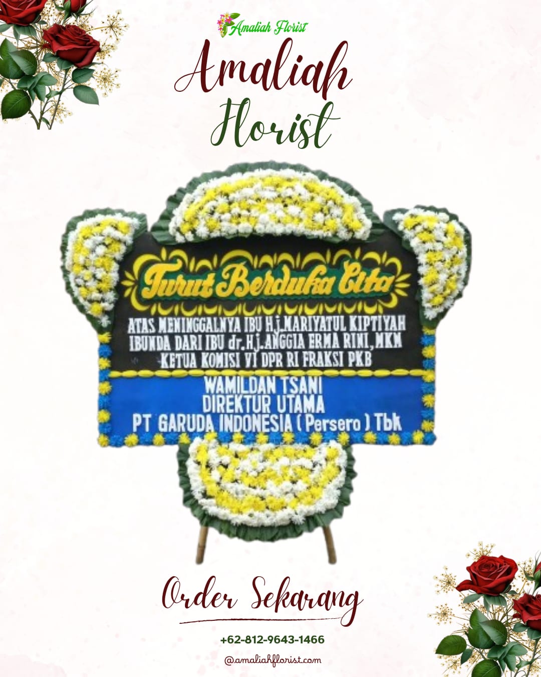 Papan Bunga Duka Muara Bangka Hulu